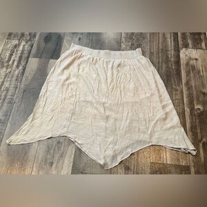 New Directions Pull On Curvy 3X Ivory Off White Skirt MIDI GUC